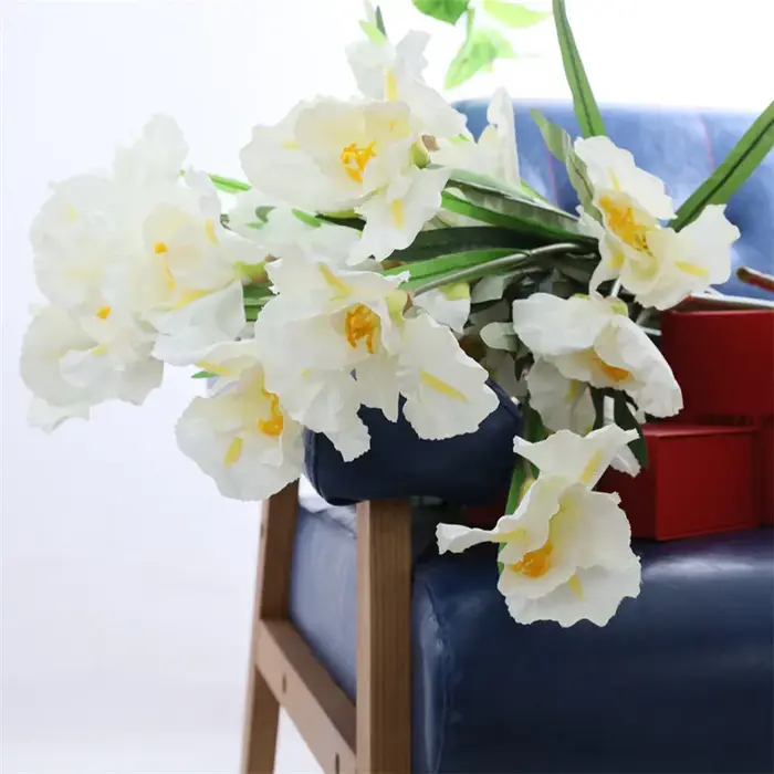 Fleurs d'iris artificielles en soie