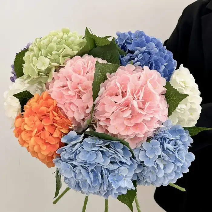 Fleurs artificielles en tissu de soie réalistes