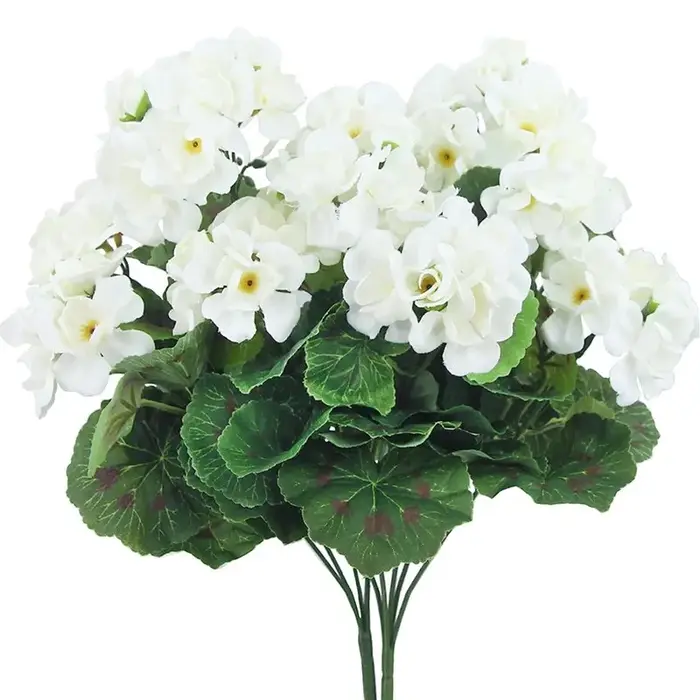 Fleurs artificielles plantes bégonia fleur mariage Bouquets de mariée maison vase chambre extérieur