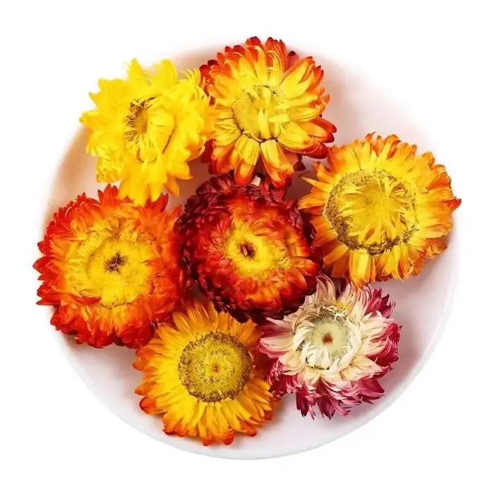 Fleurs Artificielles Décoratives Tournesol Marguerite Hélichrème Bracteatum pour Décoration de Vase à la Maison, Mariage, Fête, Matière Première pour Artisanat DIY
