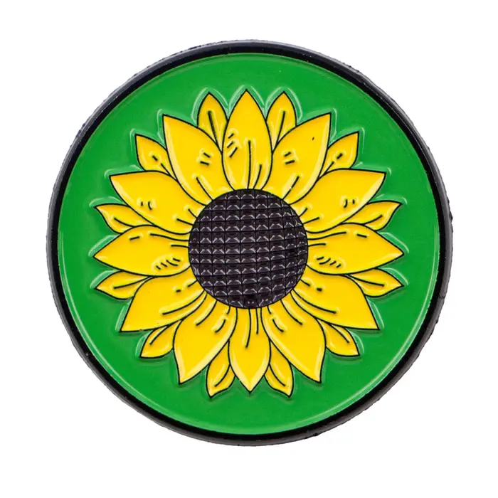 Broche en émail motif fleur, sensibilisation à la santé mentale, broches vertes, badges ronds, acces