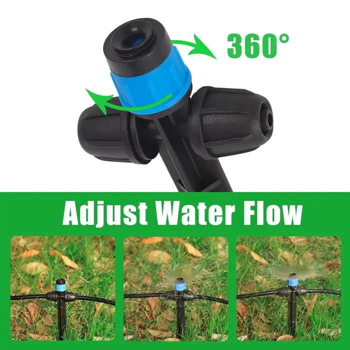 Arroseur goutte-à-goutte à pointes, 10/30 pièces, émetteur de goutte à 8 trous, arroseur à dispersio