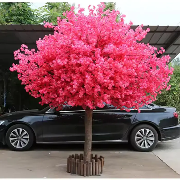 Décoration florale artificielle haut de gamme: arbre à fleurs de cerisier