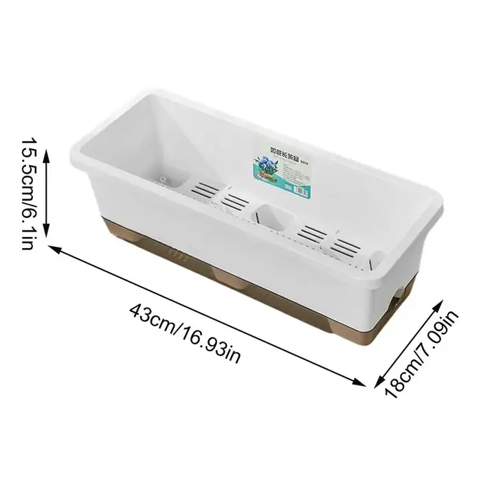 Pot de culture auto-absorbant pour légumes d'intérieur avec trou de drainage et corde absorbante