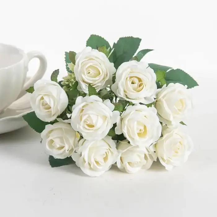 Bouquet de fleurs artificielles de bégonia, 1 pièce, longue vigne appropriée pour mur, salle familia