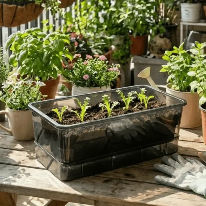 Pots de culture hydroponique en plastique épaissi
