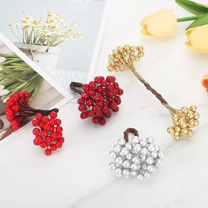 Bouquet de baies artificielles
