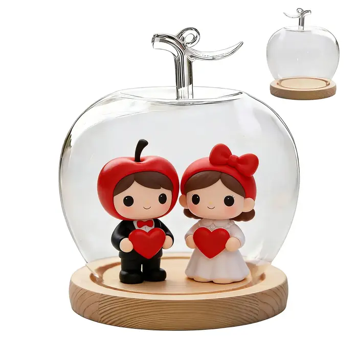 Cloche en verre pour fleurs préservées
