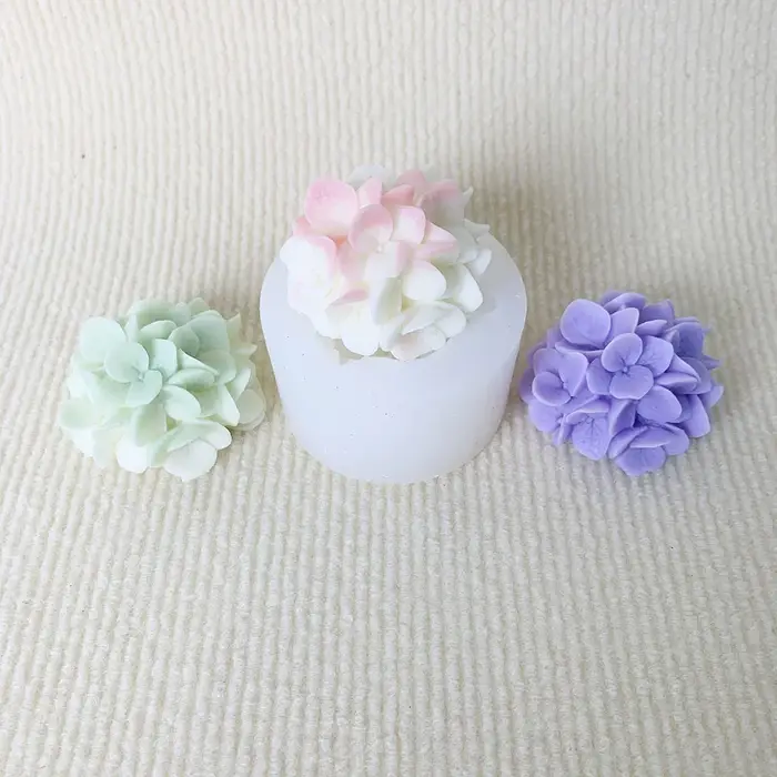 Moules en Silicone pour fleurs d'hortensia