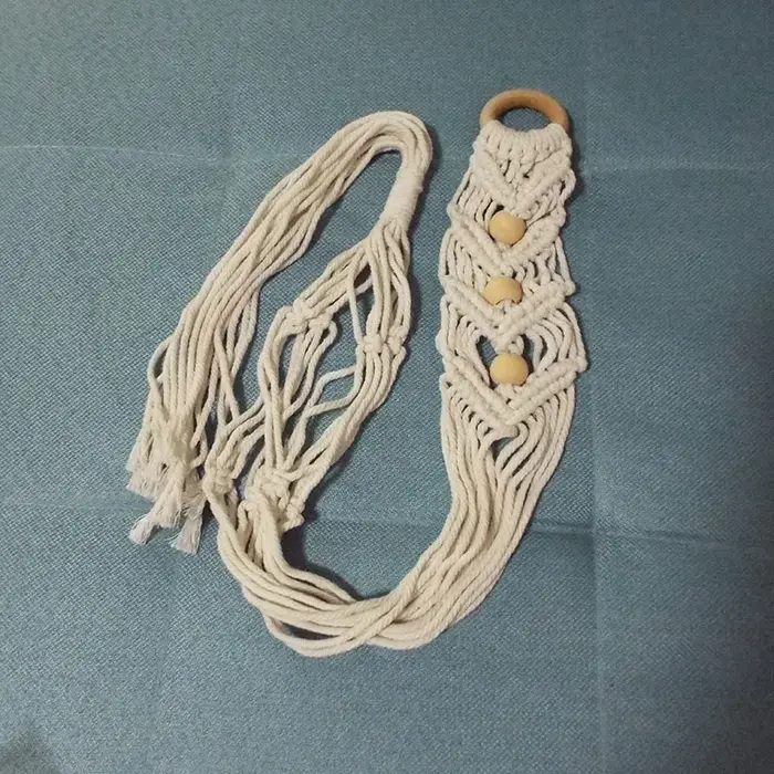 Suspension murale en coton fait à la main pour pot de fleur Sonramé