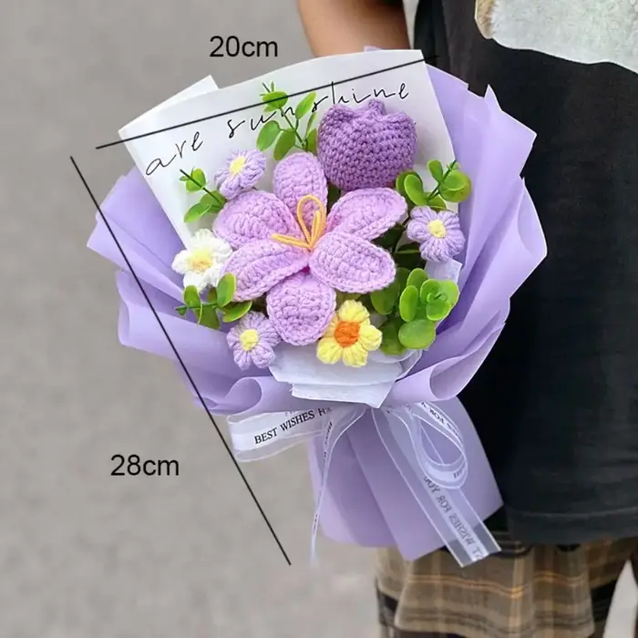 Bouquet de fleurs en coton de qualité
