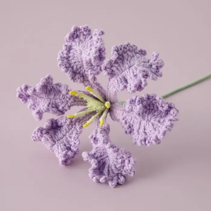 Bouquet de branches de fleurs de glycine violette