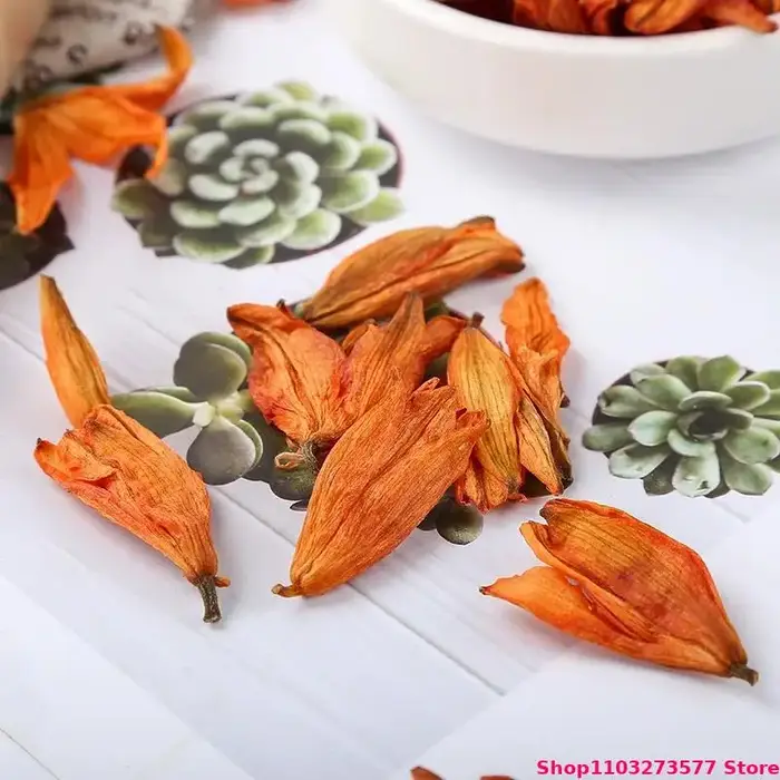 Fleurs de lys séchées 100% naturelles en vrac pour la fabrication de savons, bougies, décorations de mariage et autres créations florales