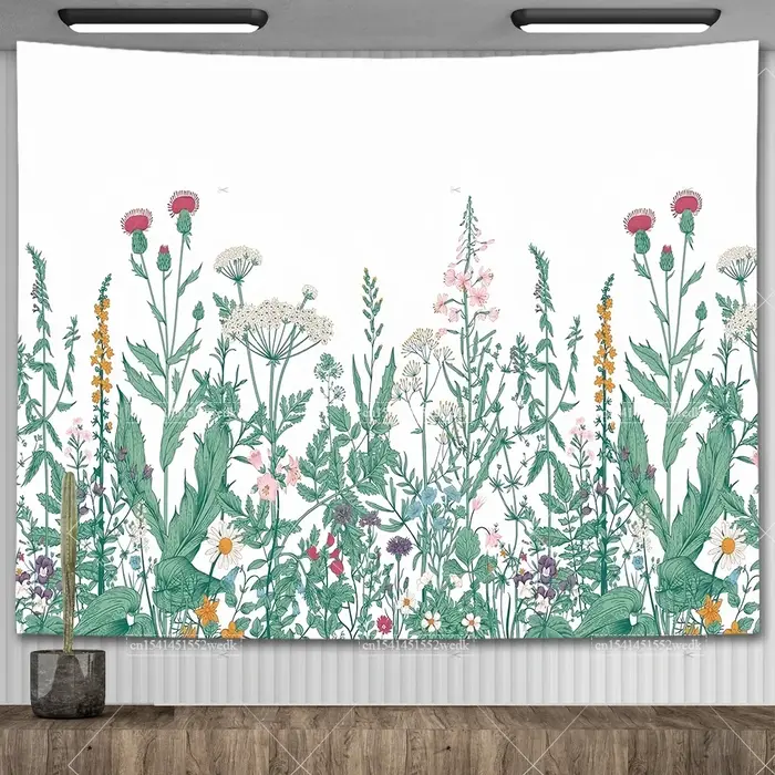 Tapisserie murale de plantes botArabes
