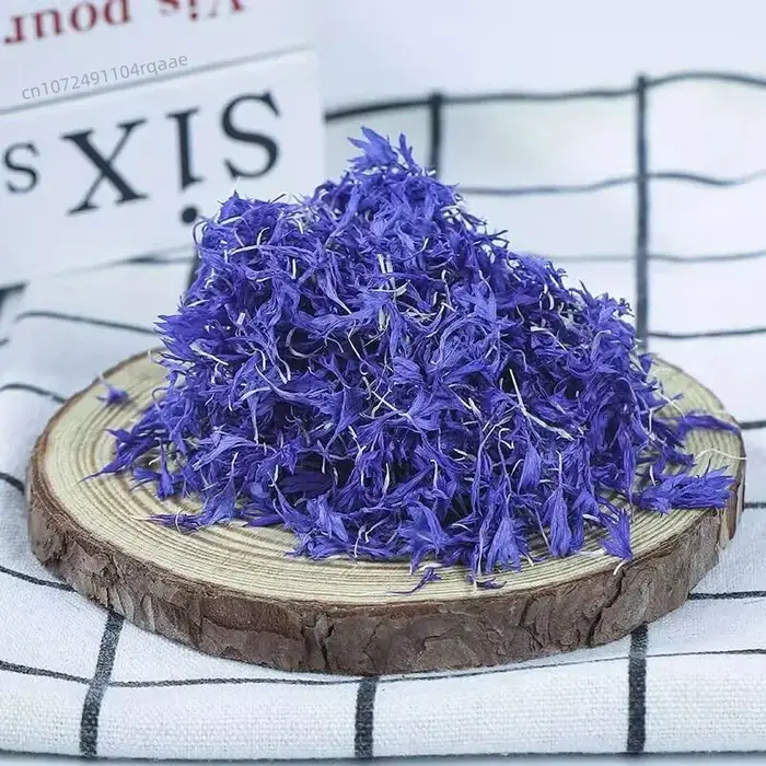 3 Couleurs Élégantes Pétales de Bleuet Séchés Premium (Décoration de Gâteau