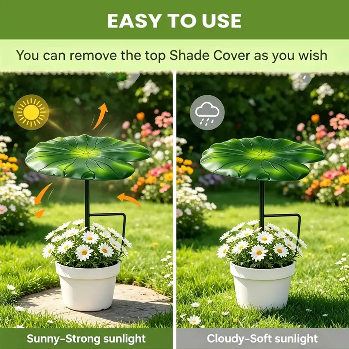 Parasol en forme de feuille 21 cm