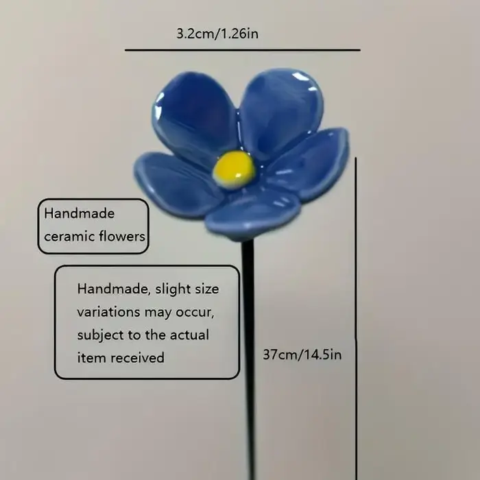 Nouvelles fleurs éternelles en céramique artisanales