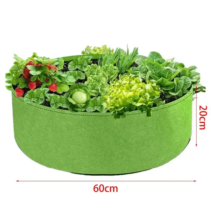 Pot de culture en tissu respirant - Sac de plantation robuste pour l'aération des racines - Jardinière réutilisable pour légumes pour jardin et terrasse