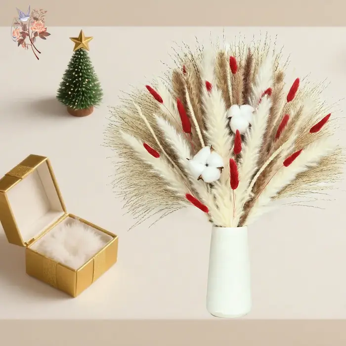 Bouquet de fleurs séchées de noël
