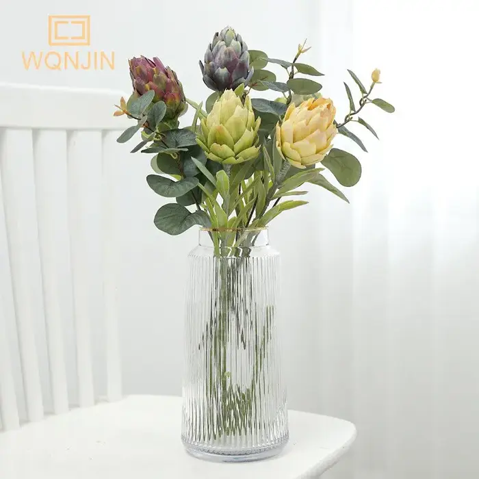 WQNJIN – Bouquet de fleurs artificielles de marguerite jaune