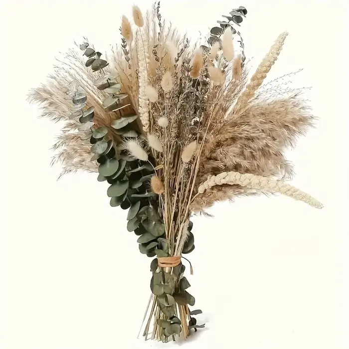 90 pièces fleurs séchées Pampas lapin queue Eucalyptus Bouquet Boho maison jardin décoration fleur artificielle Pampa décor de fête de mariage