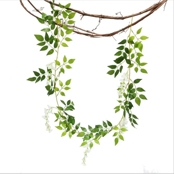Plante artificielle Fleur Hortensia Feuille Vigne Décoration De Mariage Faux Plantes Arrangement Mural Maison Chambre Accessoires En Plein Air Arc