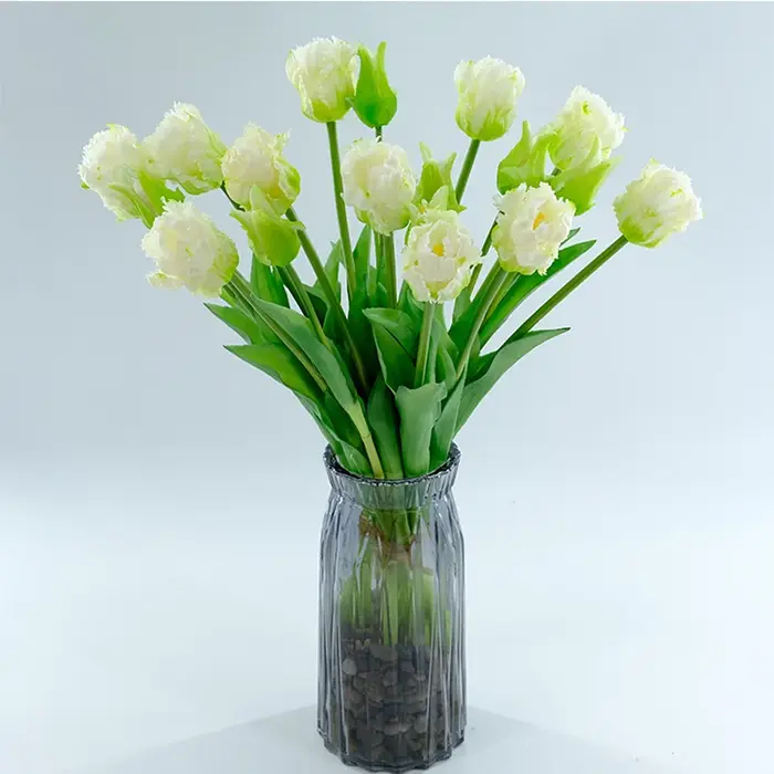 Bouquet de Fleurs Artificielles en Silicone pour Décoration de Maison