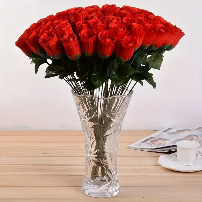 Vase Bouquet de Roses rouges