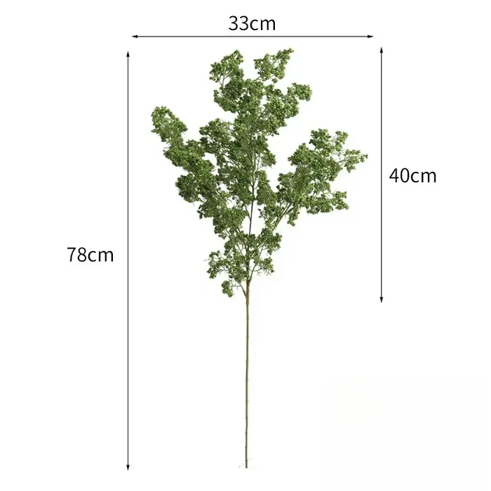 Lot de 4 plantes vertes artificielles en mousse