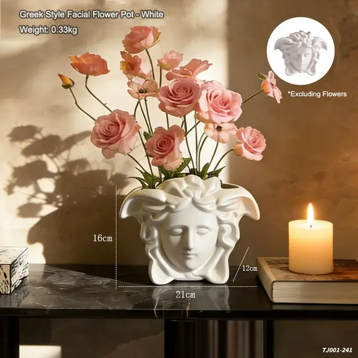 Pot de fleurs de style grec pour la maison