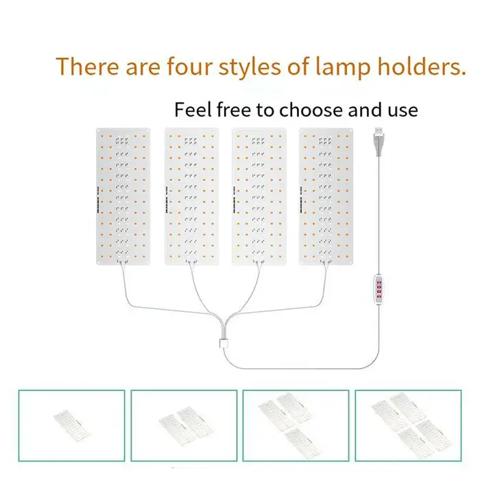 Lumière de croissance LED d'intérieur USB panneau quantique plante éclairage supplémentaire suspendu 5V lampe
