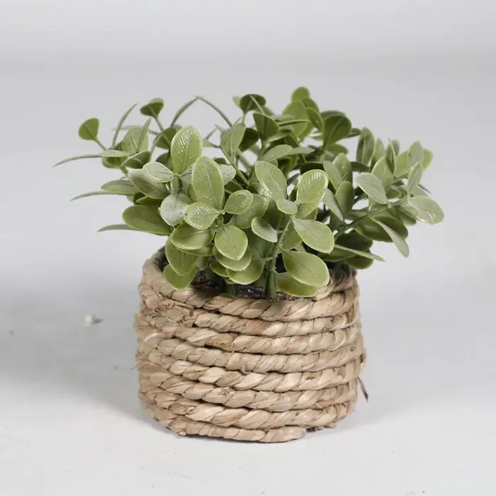 Plante artificielle verte en pot