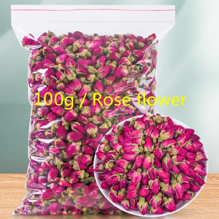 Bourgeons de fleurs de rose naturelle séchée de haute qualité pour pot-pourri, sachet, bougie de mar