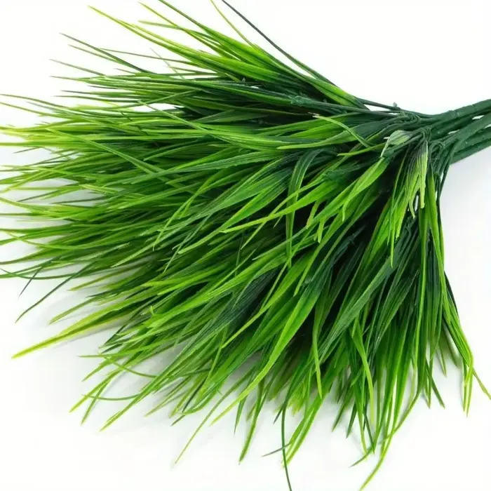 12 plantes artificielles aux couleurs vives et résistantes aux UV - Bouquets de herbe de printemps détachables avec