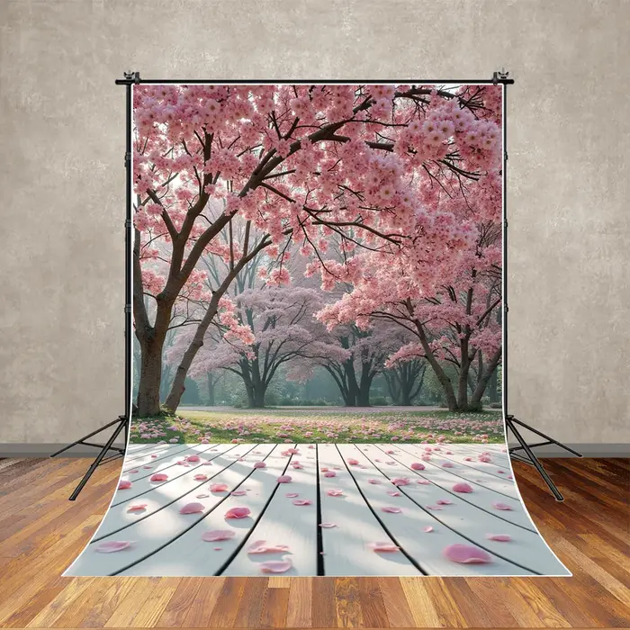 MOON.QG – toile de fond avec fleurs de printemps