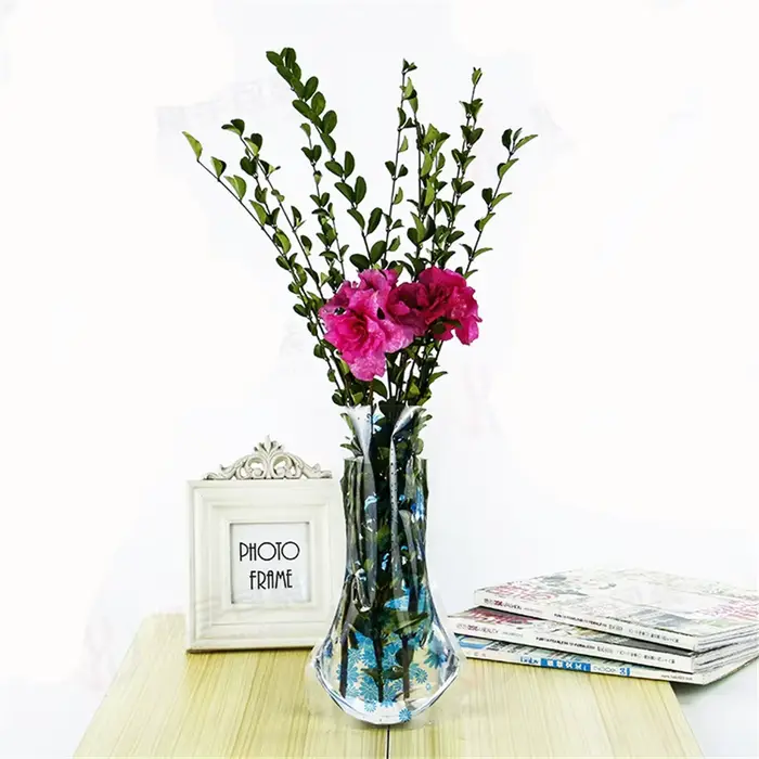 Vase à fleurs pliable en PVC écologique