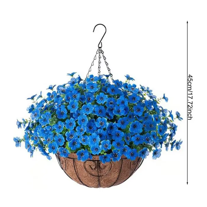 Panier suspendu pour fleurs artificielles