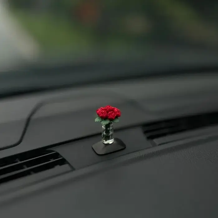 Mini Vase à roses et tournesol