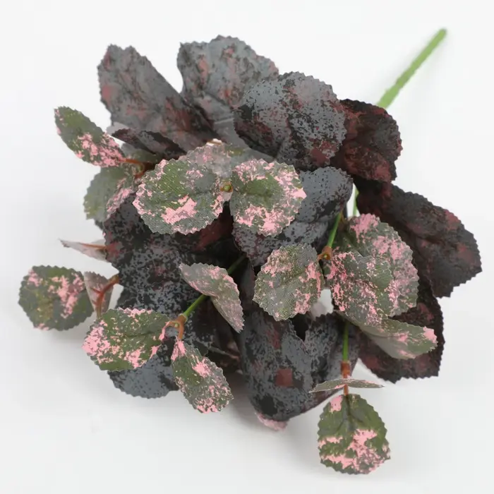 Plantes artificielles feuilles de soie écaille de tortue
