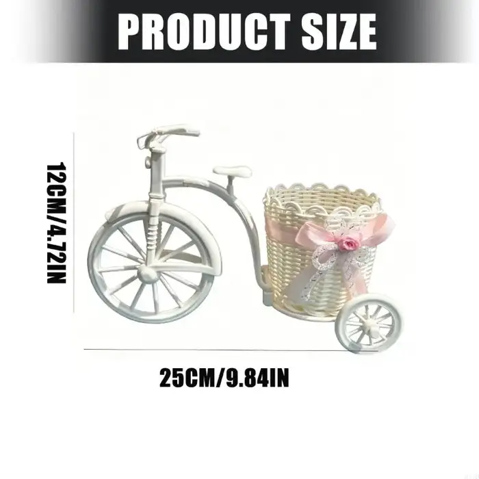 Panier fleurs en forme Cycle