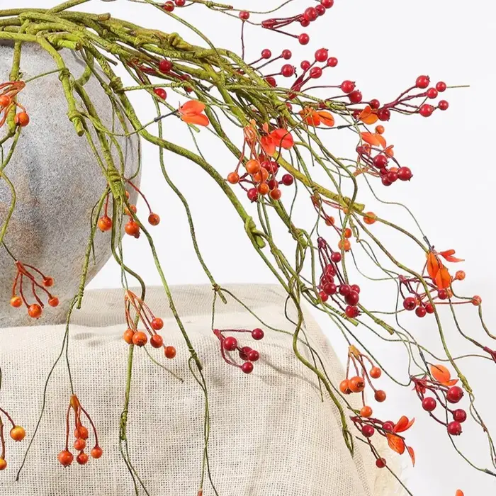Simulation de branche de fruits sauvages en plastique