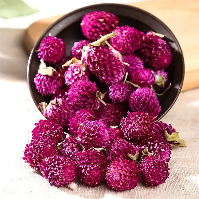 Fleurs d'amarante globe séchées naturelles de qualité supérieure pour la décoration de la maison et du jardin