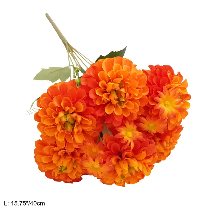 CHUXIN C8414 9 Têtes 1 Bouquet de Chrysanthèmes Artificiels pour Mariage