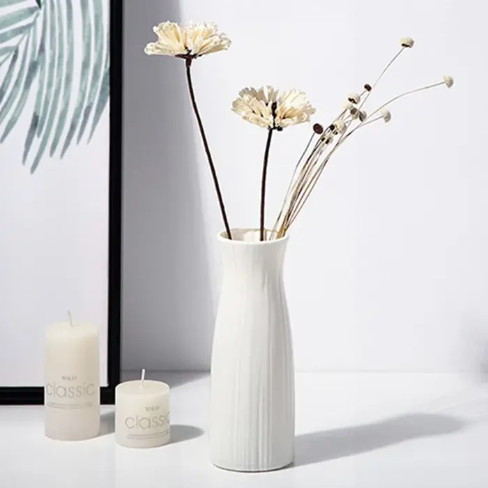 Vase en plastique Imitation Céramique Pots De Fleurs De Mariage Maison Jardin En Plein Air Table BRICOLAGE Cadeau Festival Partie Cour Décor HotSelling