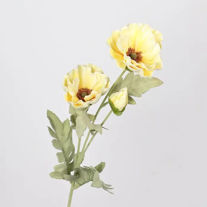 Fleur de coquelicot artificielle en fausse soie