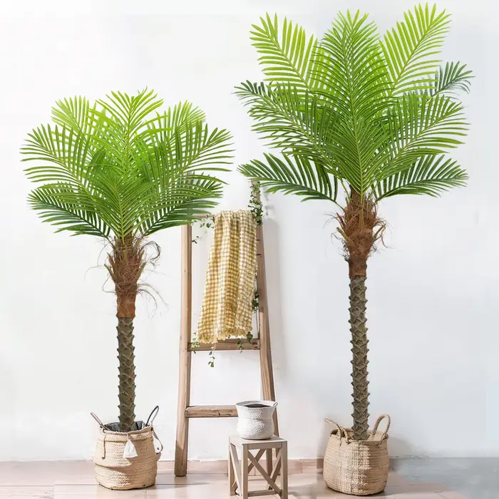 Grand palmier artificiel vert décoré de 140 cm à 240 cm pour la décoration de sols de maisons