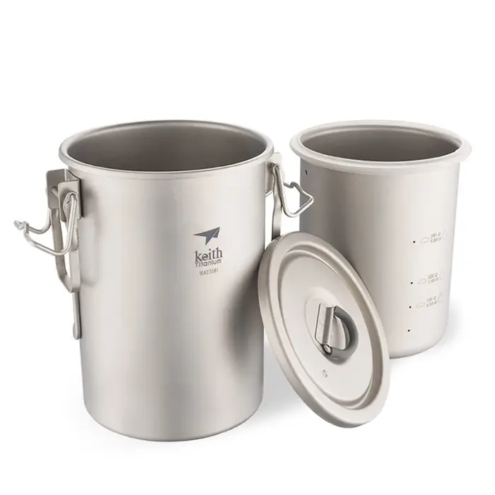 Keith – cuiseur vapeur de riz en titane 900ml