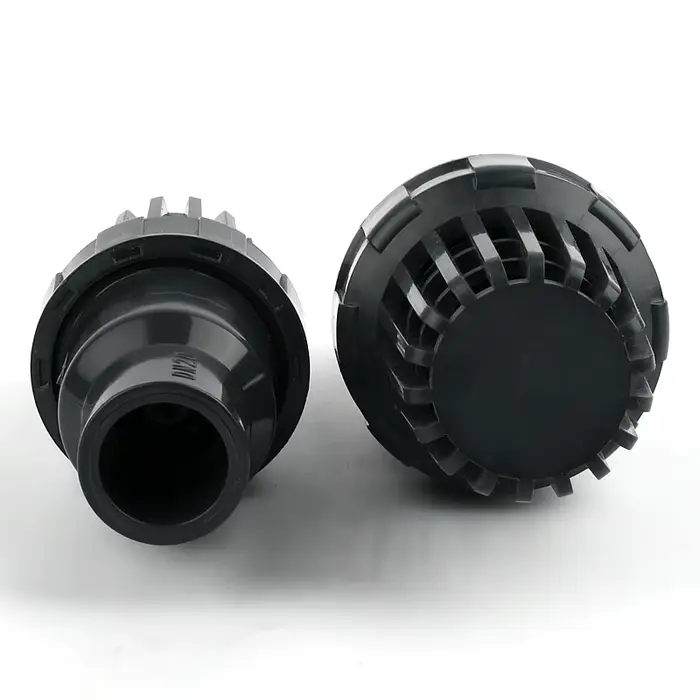 I.D 20 ~ 200mm vanne de fond UPVC avec pompe à eau de contrôle sortie d'entrée d'eau filtre UPVC Aqu