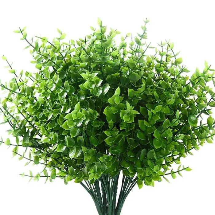 Feuilles d'eucalyptus vertes artificielles