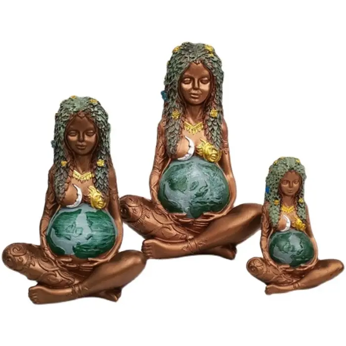 Gaia-Figurine de la Terre Mère Enceinte